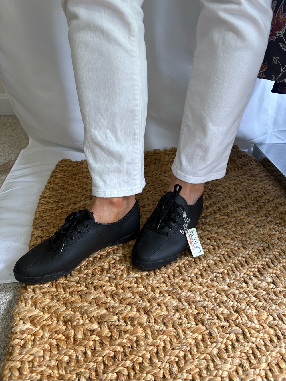 L.A. Gear Black Lace-Up Rhythm Shoe - Picture 2 of 3